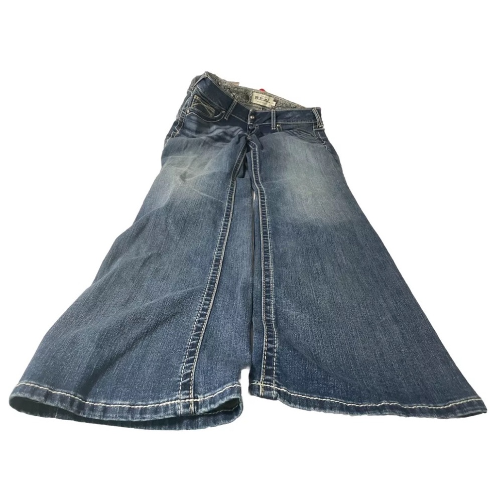 Ariat Womens Medium Wash Mid Rise Boot Jeans! Size 32L 38x34